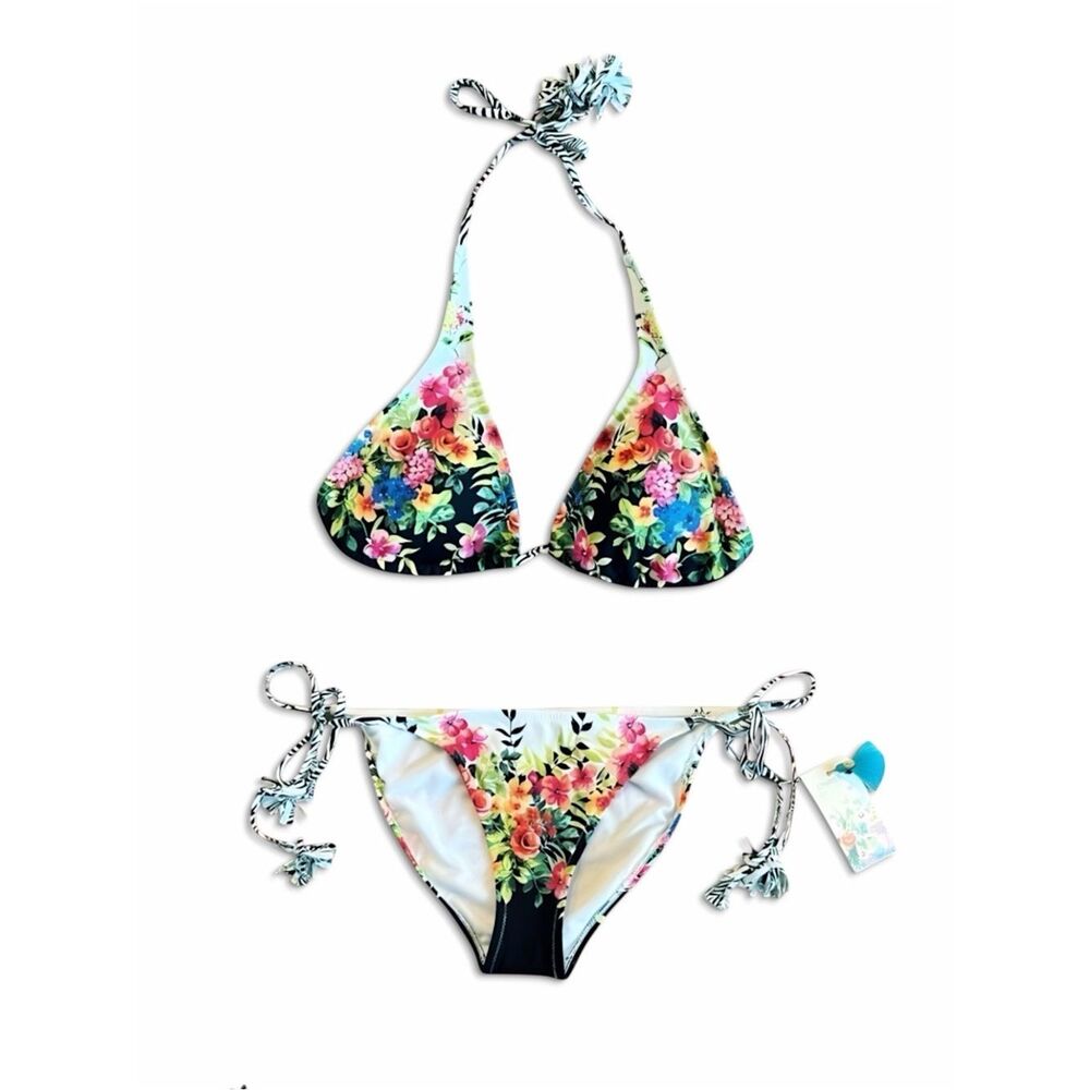 Johnny Was Spring String Bikini Top & Spring String Bikini Bottoms Set - Picture 16 of 16